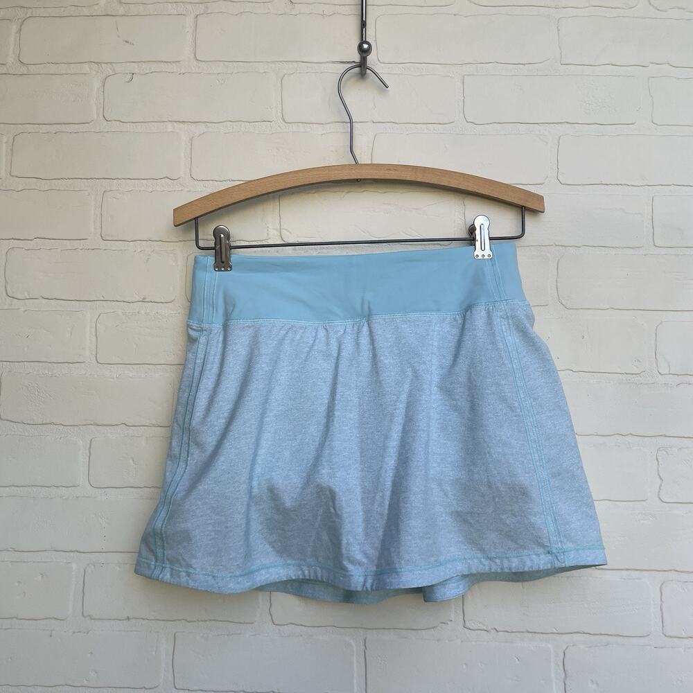 Lululemon Pace Rival Skirt 4 Tall Athletic Ware Light Blue Running Attire